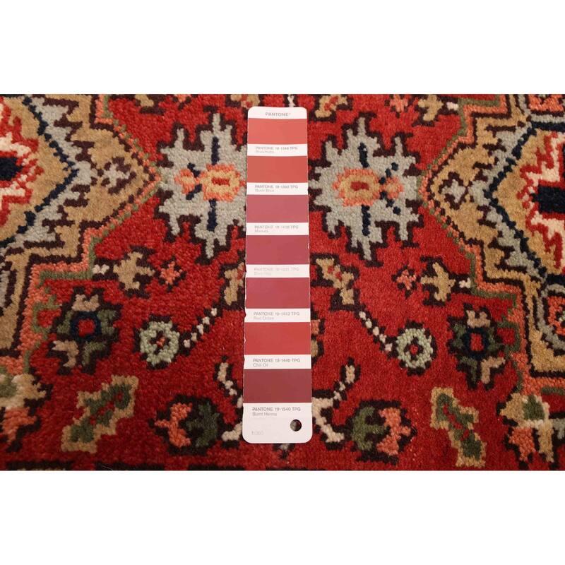 ECARPETGALLERY Hand-knotted Serapi Heritage Light Red Wool Rug - 2'6 x 23'5