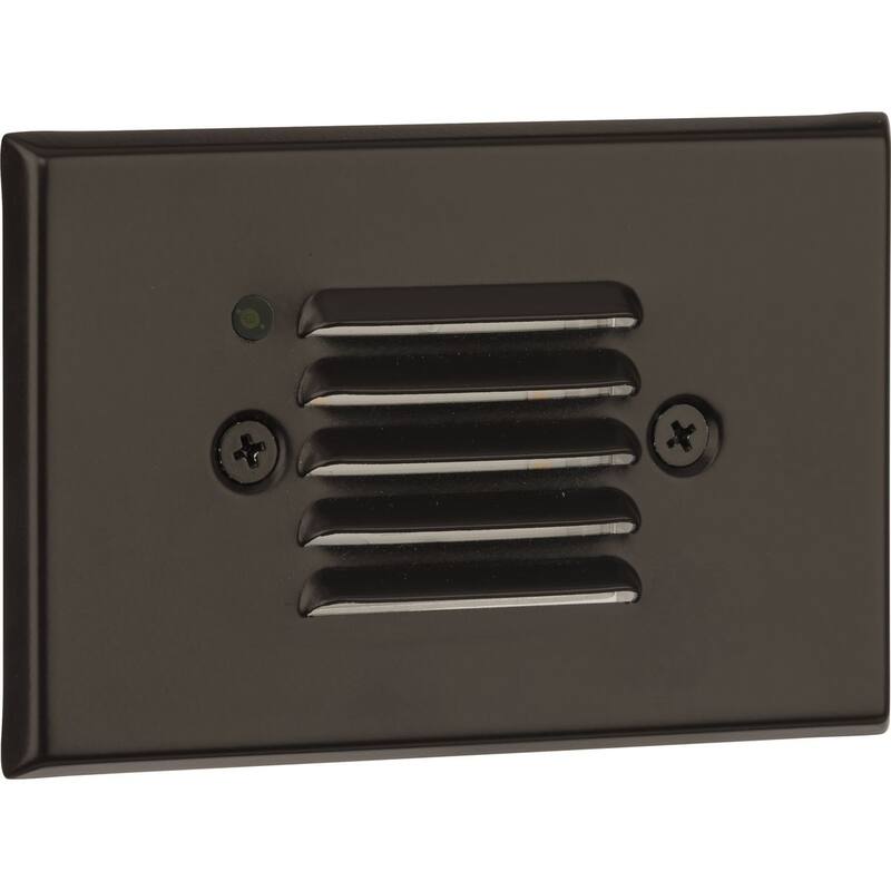 LED Indoor Outdoor Antique Bronze Integrated LED Wall or Step Light - 4.83 in x 1.5 in x 3.08 in