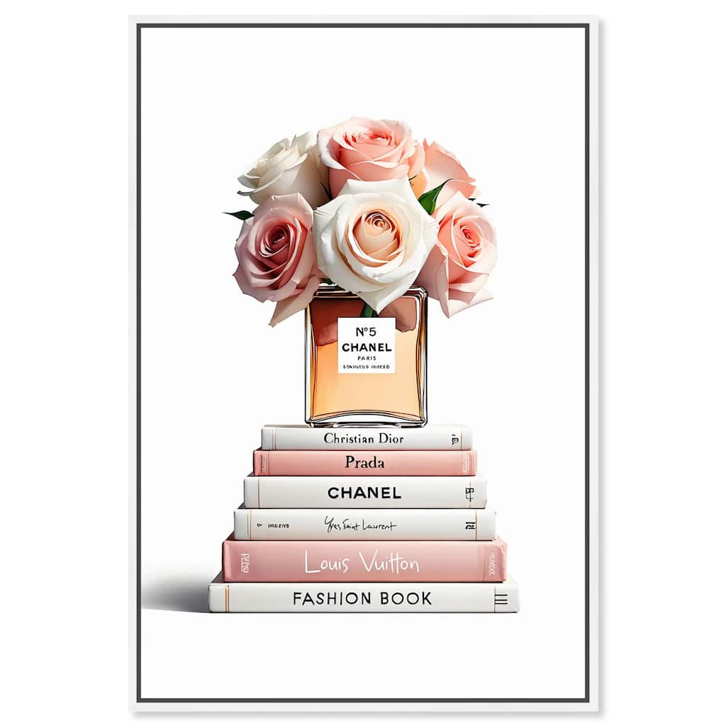 Rose Reads Rouge Canvas by Art Remedy