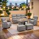 Option Grey Wicker Gray Cushion