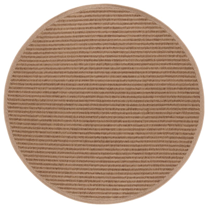 SAFAVIEH Atrium Ljuda Rumeysa Casual Rug - 6'7" Round - Beige