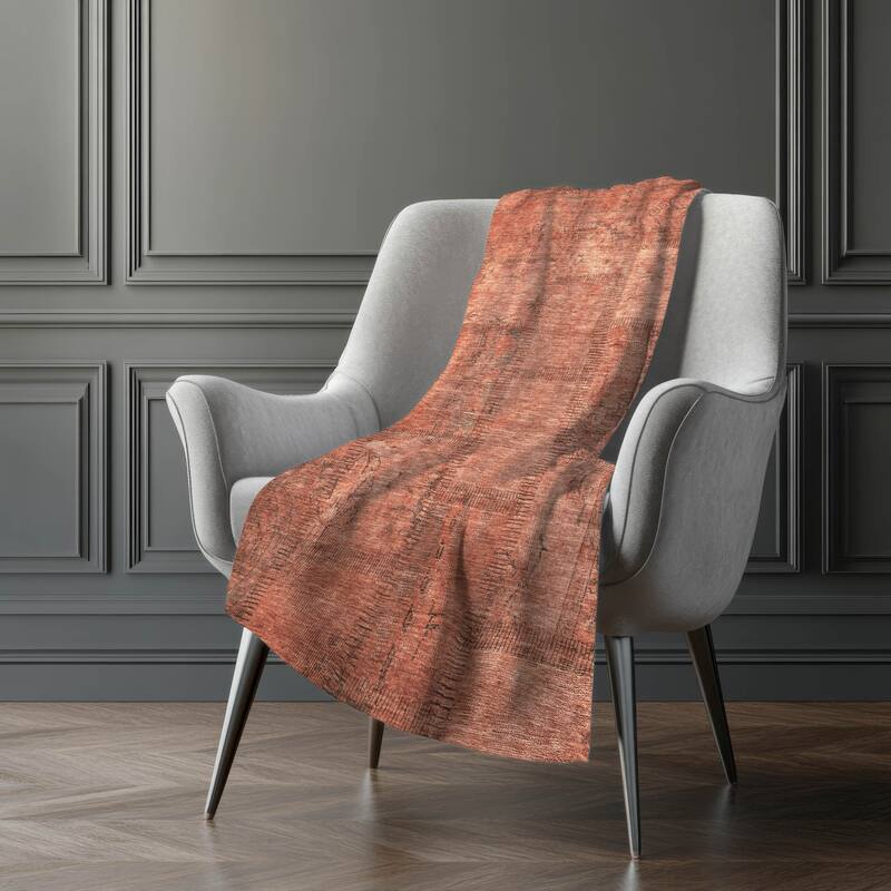 Premium Machine Washable Vintage Patchwork Sherpa Throw Blanket