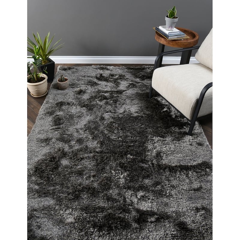 Collins Handwoven Shag Area Rug by Kosas Home - 5'x8' - Dark Grey