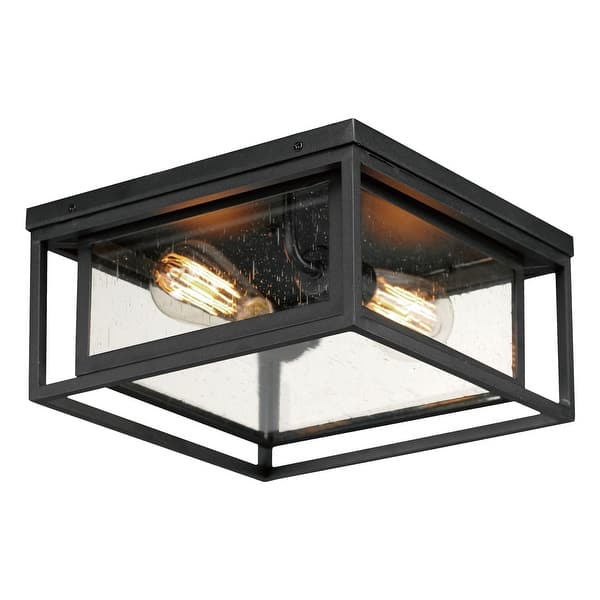 slide 1 of 1, Maxim 40661 Cabana VX 2 Light 12" Wide Flush Mount Ceiling Fixture