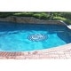 preview thumbnail 2 of 3, Blue Hawaiian Hibiscus Decorative Pool Mat - Pool Art