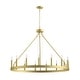 preview thumbnail 52 of 56, Acroma 15-light Farmhouse Large Wagon Wheel Candle Chandelier with UL Certified - D40'' * H130''