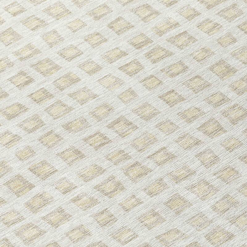Machine Washable Indoor/ Outdoor Chantille Squared Rug