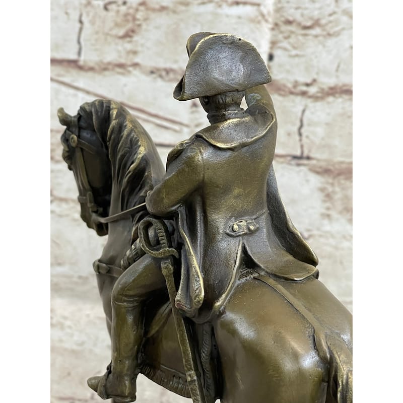 Signed Original Aldo Vitaleh Napoleon French Emperor Bronze Sculpture Figurine