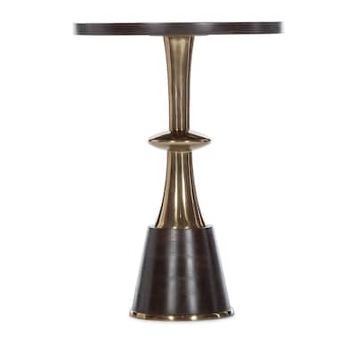 Hooker Furniture 628-50139 Melange Caroline 18" Wide Wood Top Aluminum