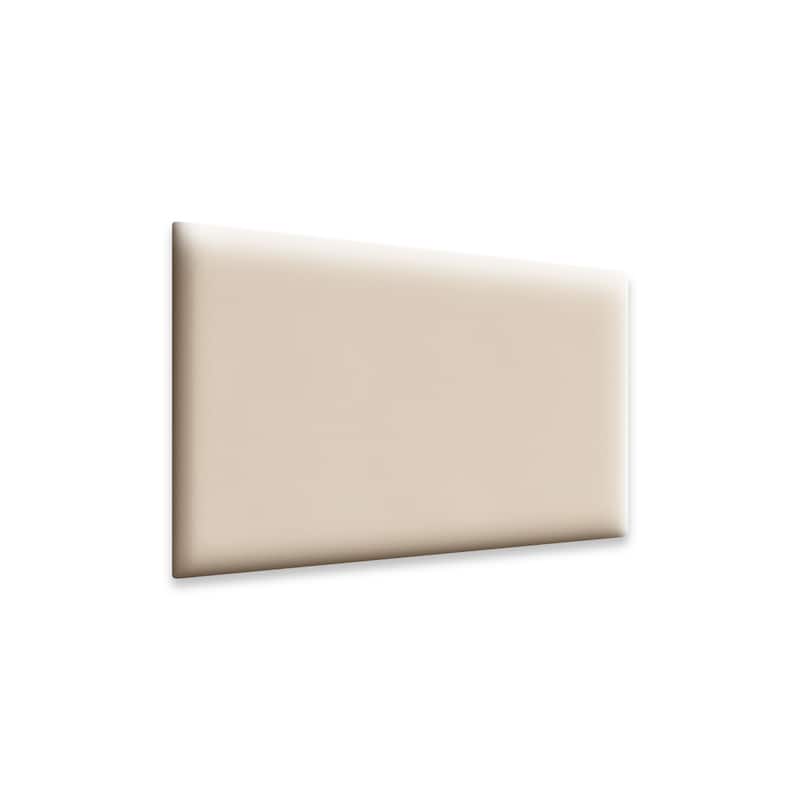 WOWMAX Upholstered Wall Panels Modern Padded Headboard (1 Piece) - Polyester-Ivory - 23.6"x11.8"