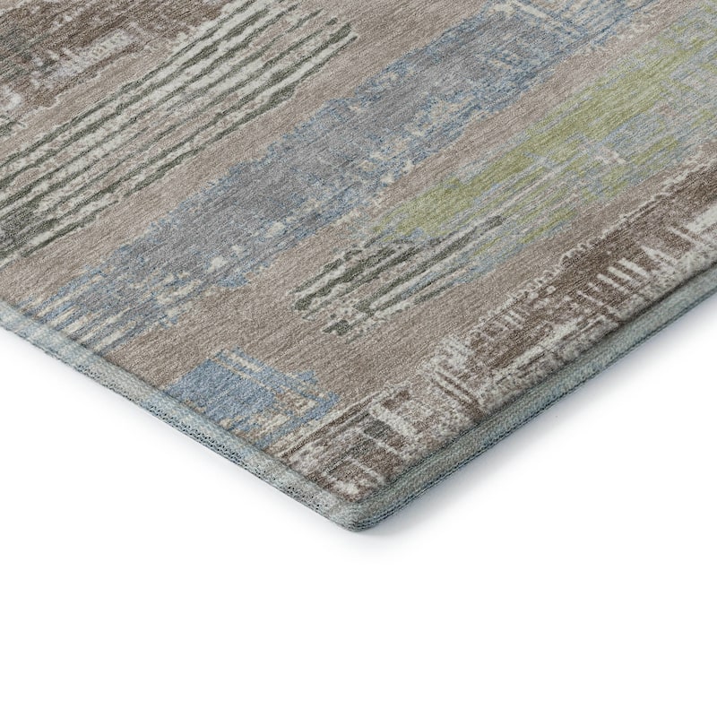 Premium Washable Super Soft Abstract Stripes Mayfield Rug