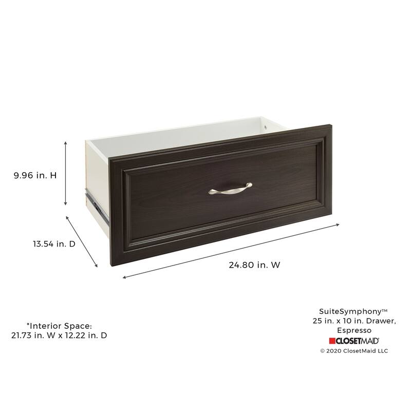 ClosetMaid SuiteSymphony 25-inch Wide x 10-inch High Drawer