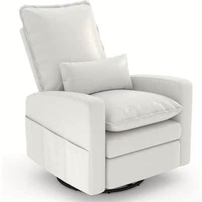 AECOJOY Power Swivel Rocker Recliner Chair Nursery Glider Chair Single Sofa