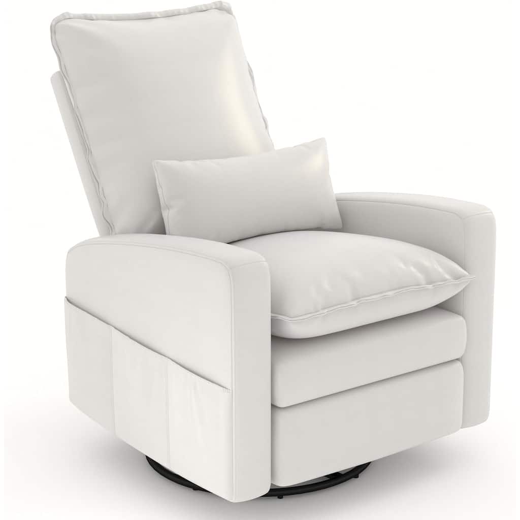 AECOJOY Power Swivel Rocker Recliner Chair Nursery Glider Chair Single Sofa