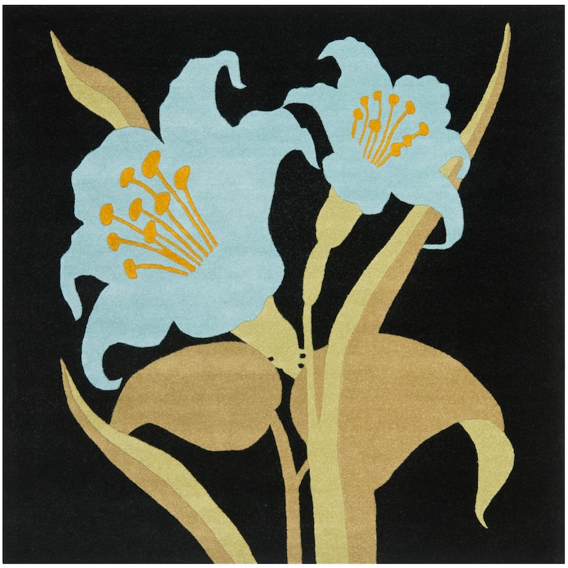 SAFAVIEH Handmade Soho Loren Lily Floral N.Z. Wool Rug