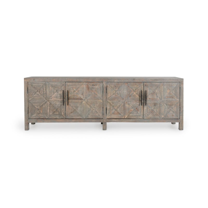 Classic Home Elani 4-Door Reclaimed Pine Wood Sideboard - 103.5Wx19Dx34H