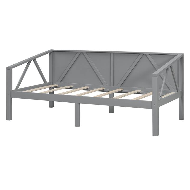 Twin/Full Size Daybed with Solid Wood Frame and Storage - Versatile Sofa and Bed for Small Spaces