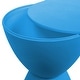 preview thumbnail 122 of 143, Boyd Round Side Table with Ribbed Design Base - Accent Hourglass End Table with Removable Lid for Living Room & Bedroom