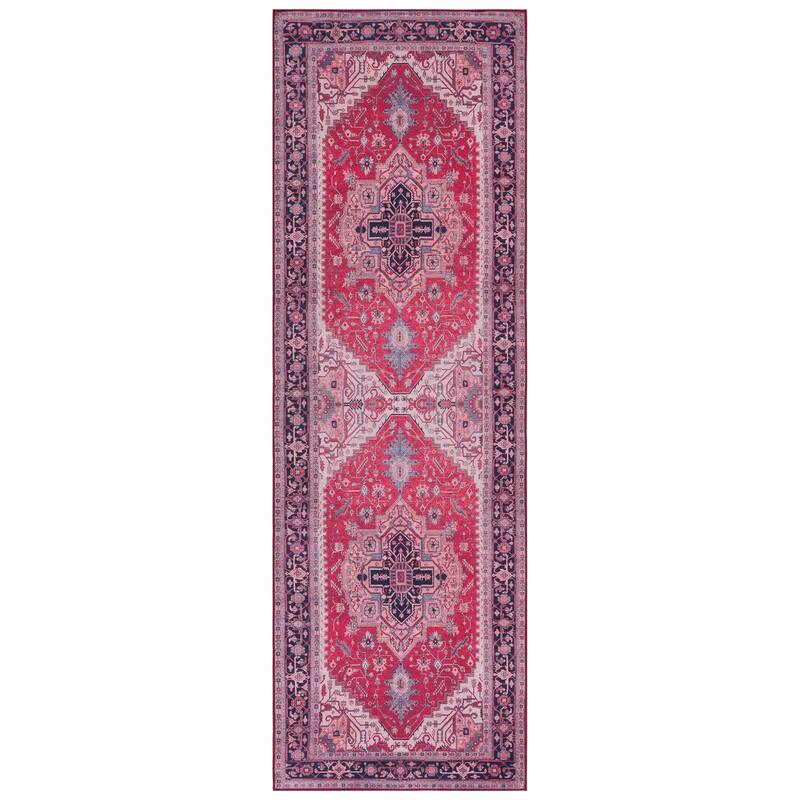 SAFAVIEH Tucson Machine Washable Slip Resistant Emmer Traditional Rug