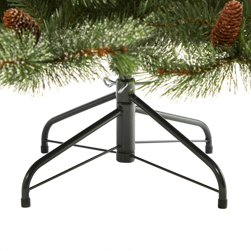 Frosted French Pine Artificial Christmas Tree - 6' - Unlit - 6 Foot