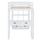 preview thumbnail 20 of 21, Full Size Loft Bed with large shelves, writing desk and LED Light
