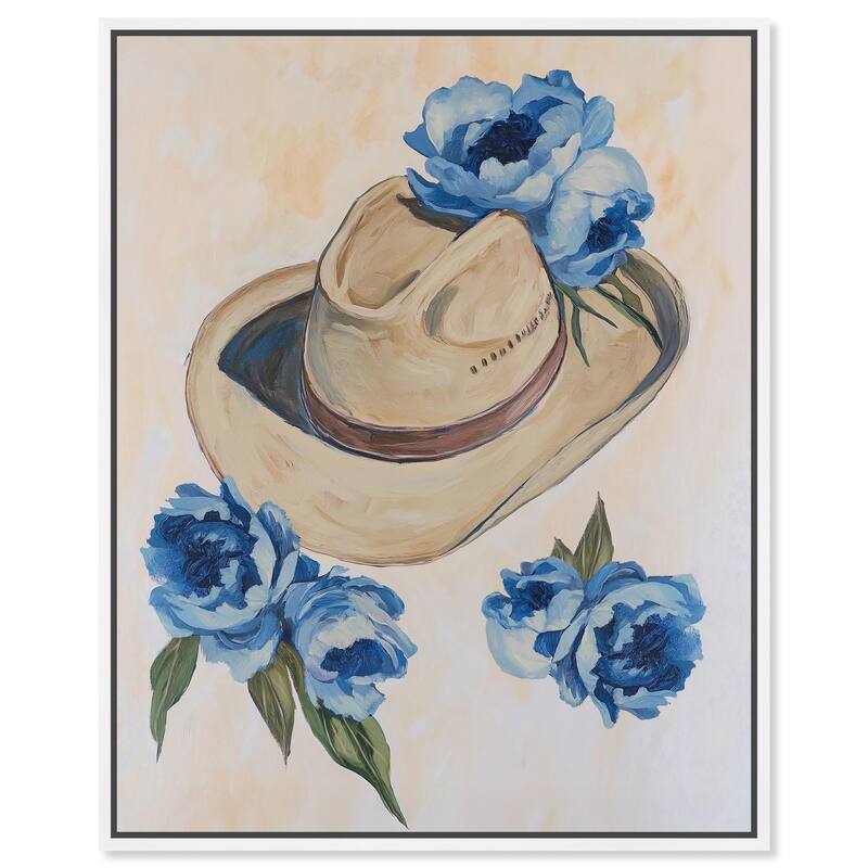 Brimming Blues I Canvas by Art Remedy - White - 36" x 45"