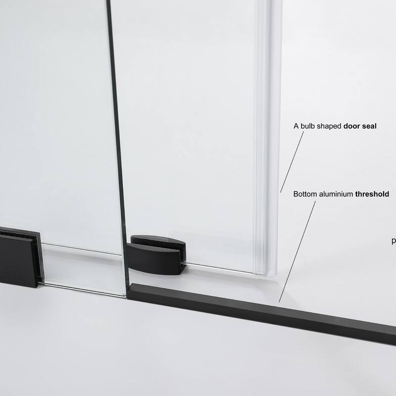 Miseno MSD-VILL-5278-SS Villena 78" High x 52" Wide Sliding Frameless