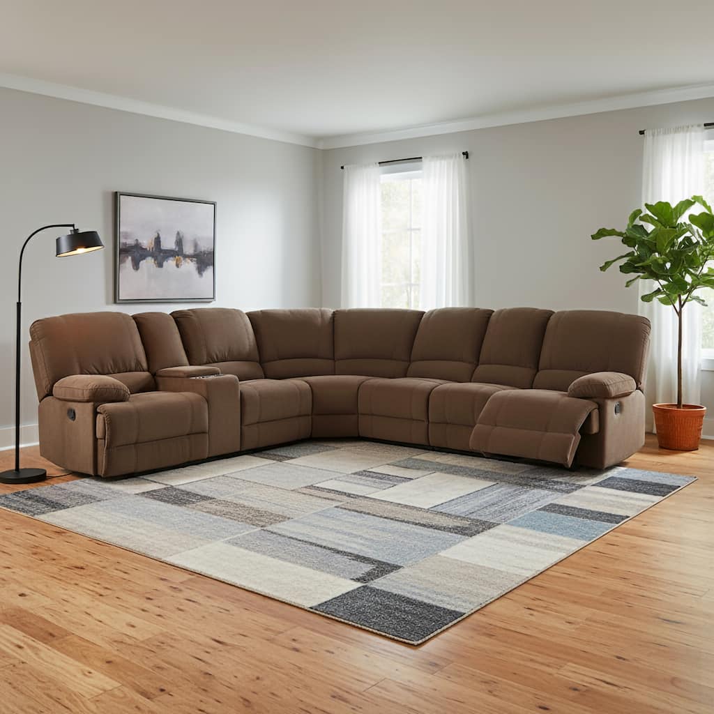 Kevin Transitional Polyester Sectional