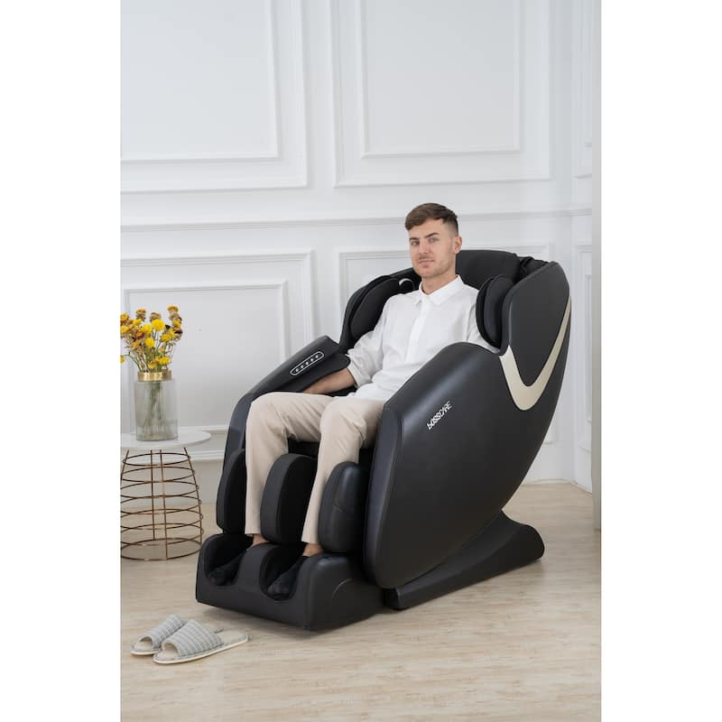 Bosscare Massage Chair Recliner With Zero Gravity - Brown