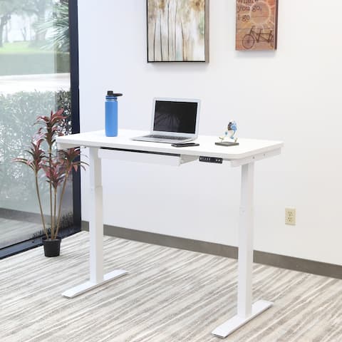 Motionwise Electric White Standing Desk
