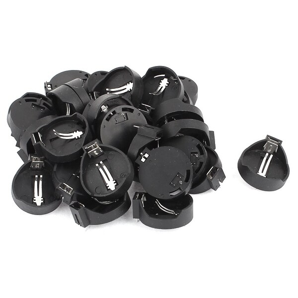 BS-2032-1 Round Plastic Shell PCB Mount Button Battery Holder Socket 30Pcs