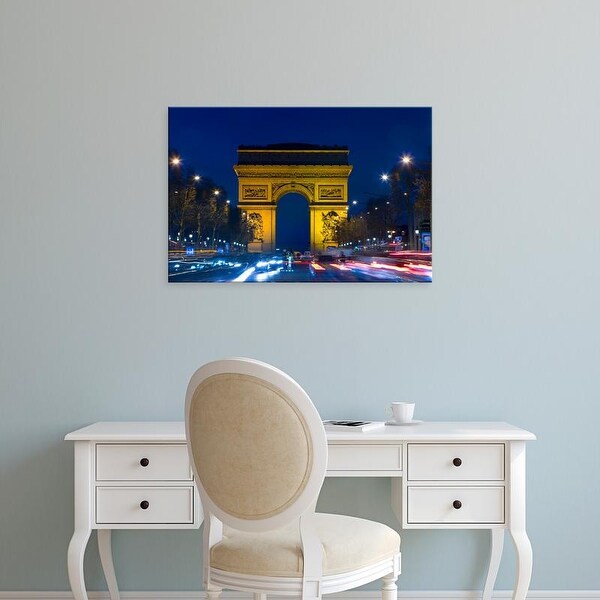 Easy Art Prints Jaynes Gallery's 'Arc De Triomphe' Premium Canvas Art
