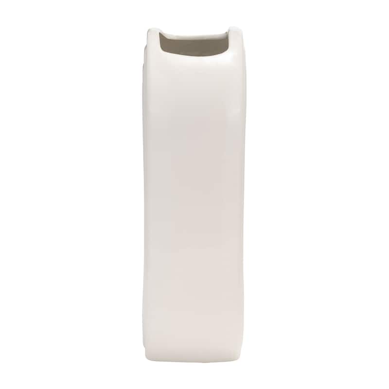 Sagebrook Home Elegant Ceramic Vase, Contemporary Design for Modern Decor