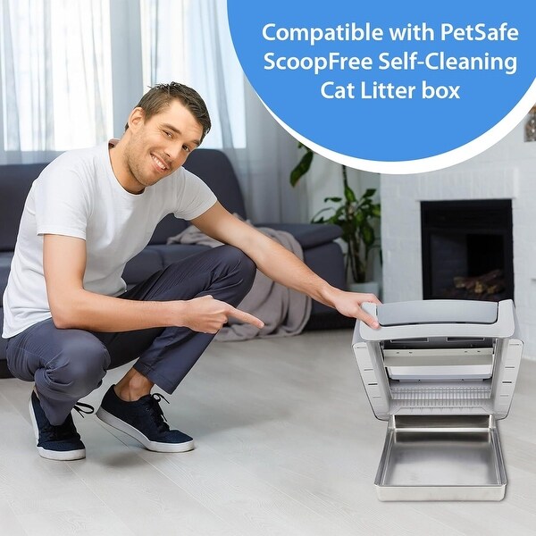 Stainless Steel Reusable Litter Tray Compatible with Petsafe Scoop Free Self Cleaning Cat Litter Boxes Bed Bath Beyond 41890031