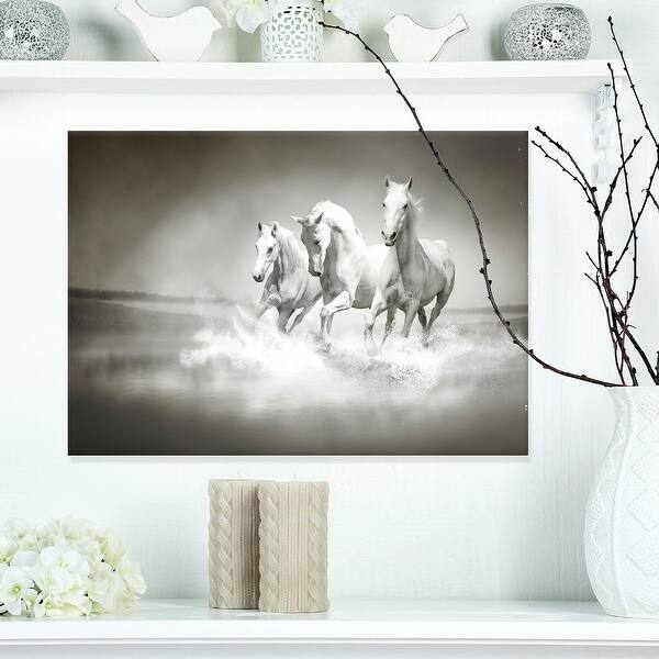 Designart Horses Running Through Water Oversized Animal Wall Art Overstock 32940361 ← granite kitchen countertops white. overstock com