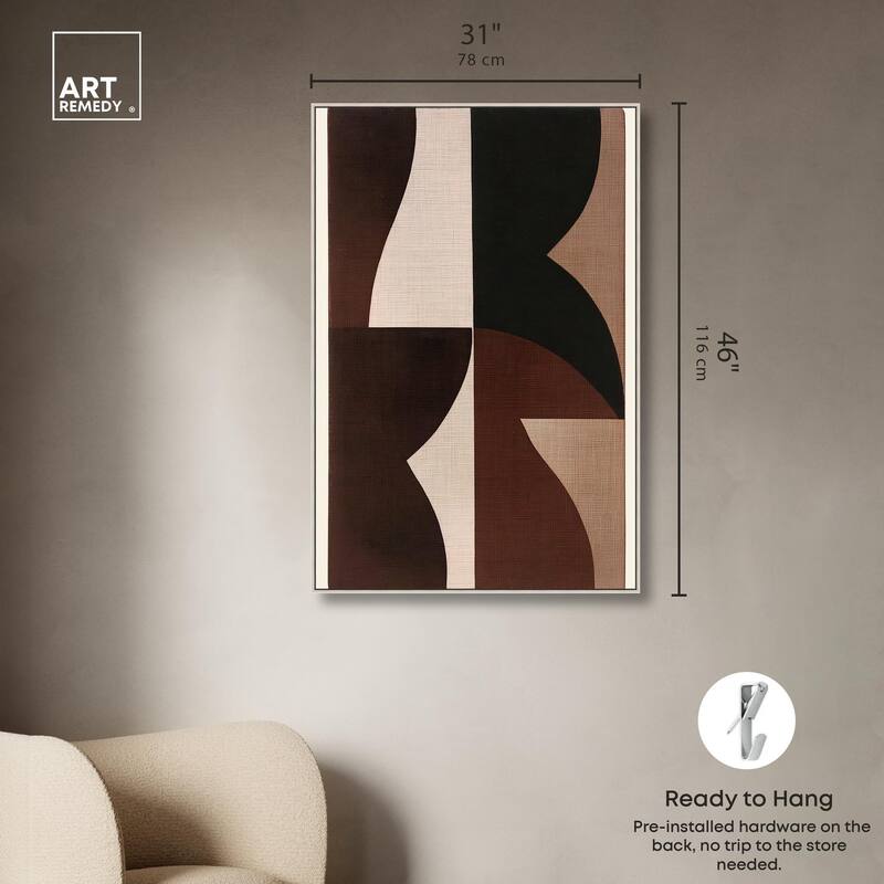 Quartet in Brown II Canvas by Art Remedy