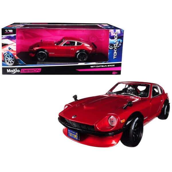 1971 Datsun 240z Red Tokyo Mod 1 18 Diecast Model Car By Maisto