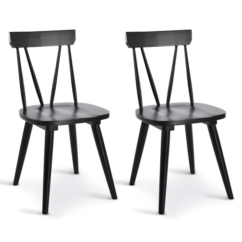 Windsor 17.4" Wide Wooden Dining Chairs