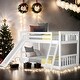 preview thumbnail 15 of 23, Modern Twin Over Twin Bunk Bed With Convertible Slide And Ladder,