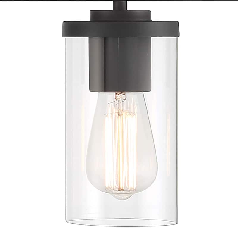 Acroma 6-light Farmhouse Black Dimmable Bathroom Vanity Light - 53''