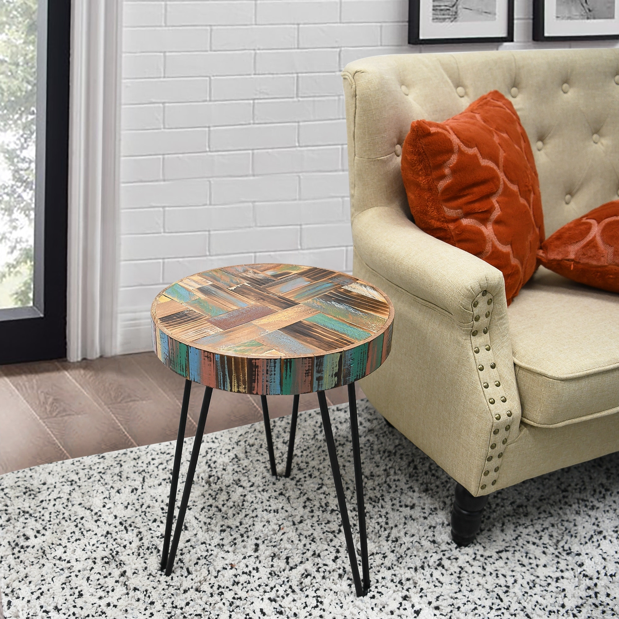 Metal pin table deals legs