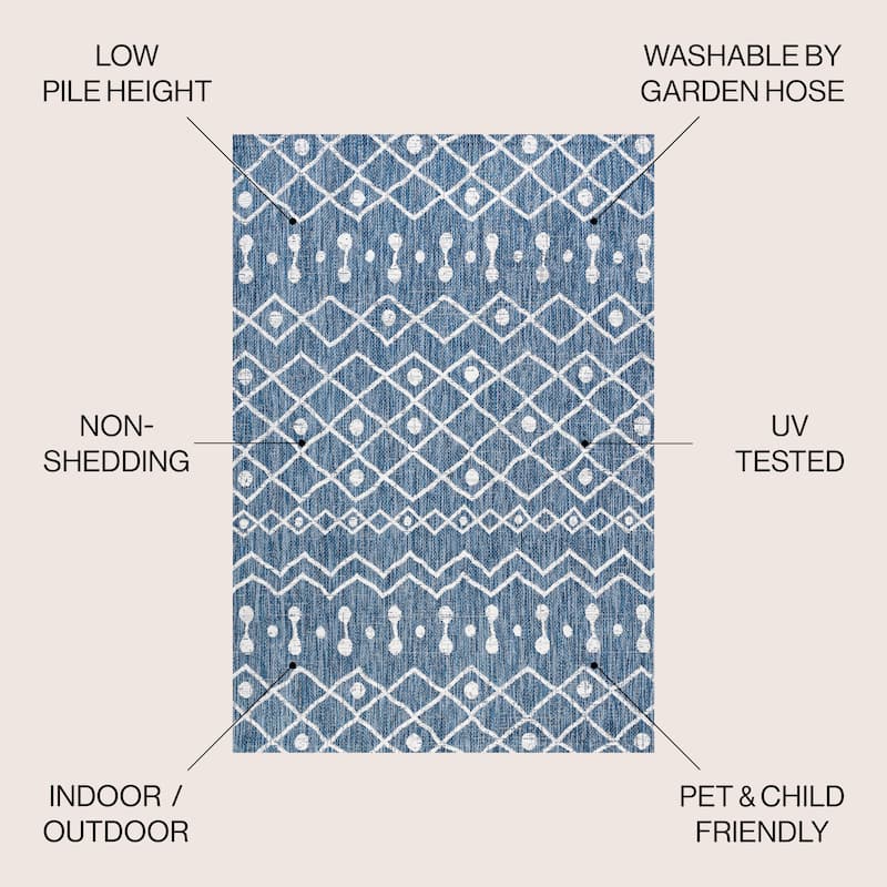 JONATHAN Y Tokay Tribal Bohemian Indoor/Outdoor Area Rug