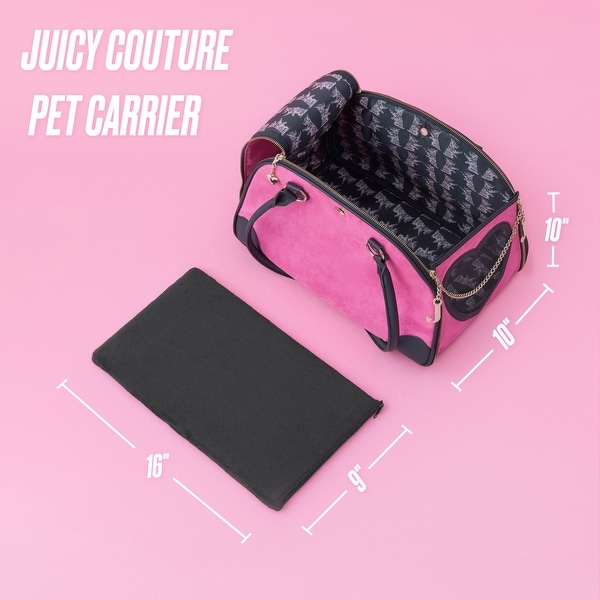 Juicy Couture Give Me Treats Pet Carrier - Stylish Travel