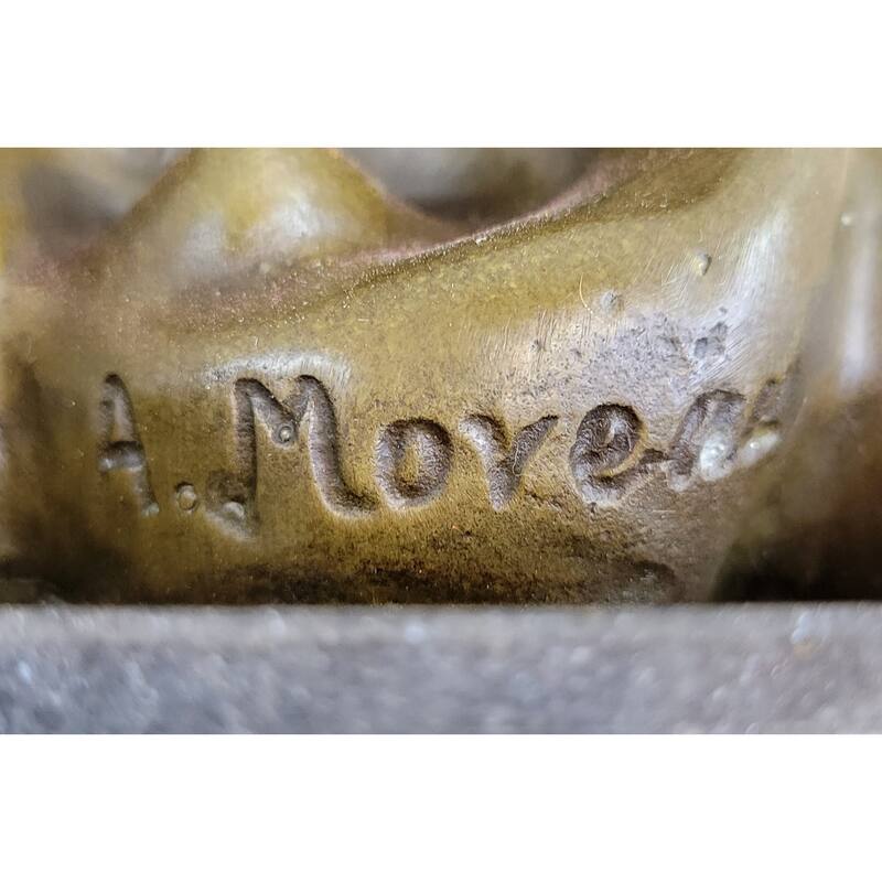 Hand Made Twin Brothers Puti Genuine Bronze Sculpture By Moreau Figurine