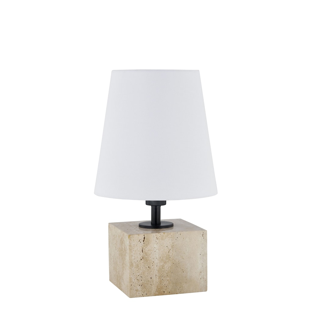 Glenn 18" Table Lamp with Linen Shade, Beige