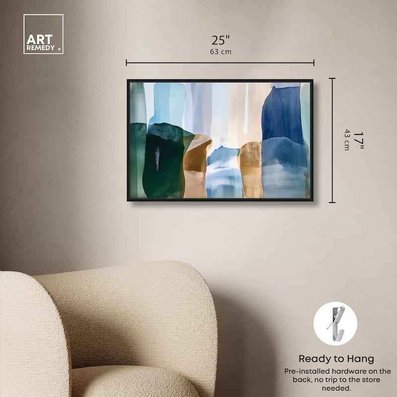 Contoured Calm II Canvas by Art Remedy