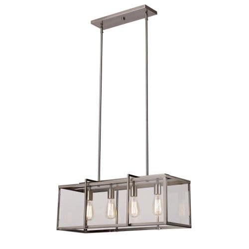 Trans Globe Lighting 10214 Boxed 4 Light Adjustable Linear Chandelier