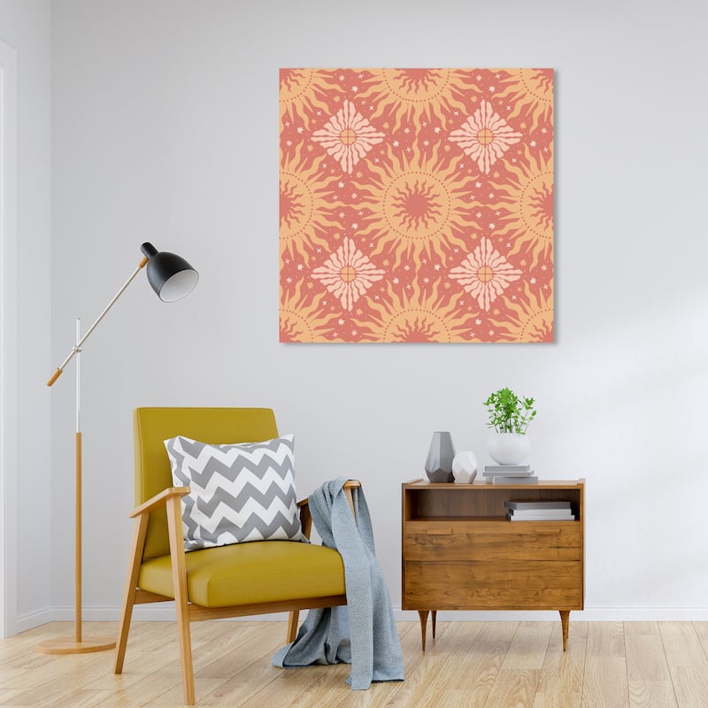 Wynwood Studio Canvas Abstract Color of the Land Sun Brown and Beige Modern & Contemporary Wall Art Canvas Print