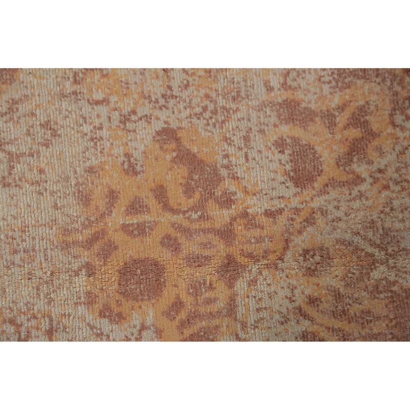 Abstract Indian Rug Hand-Knotted Wool Carpet - 5'2"x 7'4"