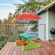 preview thumbnail 3 of 8, Costway 4 Seat Kids Picnic Table w/Umbrella Garden Yard Folding